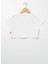 Bisiklet Yaka Crop Kesim Baskılıekru Kız Çocuk T-Shirt - 22BS-81 2