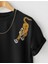 Oversize Siyah Tiger Baskılı T-Shirt 2