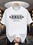 Unisex Büyük Beden Baskılı Oversize %100 Pamuk T-Shirt 1