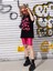 Kids Pembe Love's Baskılı Oversize Siyah Kız Çocuk T-Shirt 5
