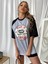 Kadın Made In Awesome 1998 Baskılı Kollar Siyah Oversize T-Shirt 6