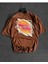 Kahverengi Necessary Action Baskılı Bisiklet Yaka Oversize T-Shirt 1