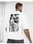 Skullcracked Baskılı Bisiklet Yaka Oversize Unisex Tshirt 1
