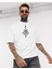 Skullcracked Baskılı Bisiklet Yaka Oversize Unisex Tshirt 2