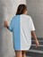 Çift Renk Kelebek Yourself Baskılı Oversize T-Shirt 2