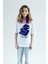 Beyaz First Class Baskılı Pamuk Oversize Bisiklet Yaka T-Shirt 3