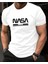 Unisex Nasa Baskılı Kısa Kol %100 Pamuk T-Shirt 1