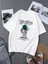 Recieve 'men-Astronaut Baskılı Oversize Bisiklet Yaka Yazlık Pamuk Beyaz T-Shirt 1