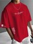 Boston Baskılı Oversize %100 Pamuk T-Shirt 1
