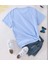 Fluttering Flower Baskılı Bisiklet Yaka Oversize Çocuk T-Shirt 3