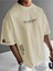 Boston Baskılı Oversize %100 Pamuk T-Shirt 1