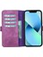 Mulvxurg URG02 Apple Iphone 13 Pro Uyumlu Deri Cüzdanlı Kılıf Rustik Mor (Mulvix) 1