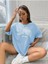 Büyük Beden Özel Tasarım California West Coast Baskılı 2023 Yaz Sezonu Oversize T-Shirt 6
