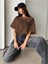 Büyük Beden Unisex The Butterfly Baskılı Oversize %100 Pamuk T-Shirt 1