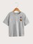 Kids Unisex Gri The Galaxy Gezegen Baskılı Oversize Bisiklet Yaka Çocuk Tshirtü 2
