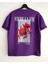 Büyük Beden Vivre La Vie( Hayatı Yaşa ) Tasarım Baskılı Oversize Pamuklu Penye T-Shirt 1