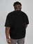 Dikey Every Baskılı Oversize Bisiklet Yaka T-Shirt 3