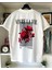 Vivre La Vie( Hayatı Yaşa ) Tasarım Baskılı Oversize Pamuklu Penye T-Shirt 1