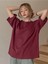 Bordo Fructification Baskılı Oversize T-Shirt 2