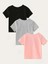 3'lü Unicorn Tek Boynuzlu At Baskılı Oversize Çocuk T-Shirt 2