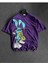 Rich Bunny Baskılı Mor Renk Pamuklu Oversize T-Shirt 1