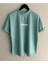 Kids Brooklyn Baskılı Su Yeşili Oversize T-Shirt 1
