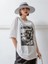 Büyük Beden Cosiness Baskılı Gri Oversize T-Shirt 2