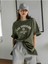 The Sunshine Baskılı Bisiklet Yaka Oversize Unisex T-Shirt 1