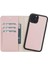 Mulvxurg URG02 Apple Iphone 11 Pro Uyumlu Deri Cüzdanlı Kılıf Pembe (Mulvix) 1