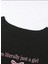 Büyük Beden Kayık Yaka Just A Girl Baskılı Oversize %100 Pamuk T-Shirt 3