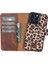 Mulvxurg URG02 Apple Iphone 13 Pro Uyumlu Deri Cüzdanlı Kılıf Leopar Desen (Mulvix) 1