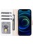 Mulvxurg URG02 Apple Iphone 13 Mini Uyumlu Deri Cüzdanlı Kılıf F3 Beyaz (Mulvix) 2