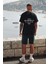 Unisex Büyük Beden Blake Sırt Baskılı Oversize T-Shirt 2