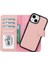 Mulvxurg URG02 Apple Iphone 15 Uyumlu Deri Cüzdanlı Kılıf Mwwn Nu2 Pembe (Mulvix) 1