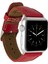 Mulvxurg URG02 Apple Watch Uyumlu Deri Kordon 42-44-45MM Erc2 Kırmızı (Mulvix) 1