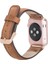 Mulvxurg URG02 Apple Watch Uyumlu Deri Kordon 42-44-45MM G19 Taba (Mulvix) 2