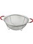 22CM Tel Sepet Metal Süzgeç Silikon Kılıflı Kulp Metal Çerçeve - Ayak (4887) 1