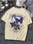 Flower & Butterfly Çiçek & Kelebek Baskılı Oversize T-Shirt 4