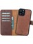 Mulvxurg URG02 Apple Iphone 12 Pro Max Uyumlu Deri Cüzdanlı Kılıf Antik Kahve (Mulvix) 1