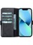Mulvxurg URG02 Apple Iphone 13 Uyumlu Deri Cüzdanlı Kılıf Rustik Siyah (Mulvix) 1