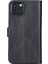 Mulvxurg URG02 Apple Iphone 13 Uyumlu Deri Cüzdanlı Kılıf Rustik Siyah (Mulvix) 3