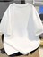 Unisex Kardan Adam Köpek Kedi Çizim Baskılı Oversize %100 Pamuk T-Shirt 2