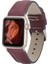 Mulvxurg URG02 Apple Watch Uyumlu Deri Kordon 42-44-45MM Fl6 Bordo (Mulvix) 1