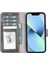 Mulvxurg URG02 Apple Iphone 13 Pro Uyumlu Deri Cüzdanlı Kılıf Mwwn Tn1 Gri (Mulvix) 2
