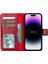 Mulvxurg URG02 Apple Iphone 15 Pro Uyumlu Deri Cüzdanlı Kılıf Mwwn V4EF Kırmızı (Mulvix) 2