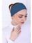 Kaymaz Bandana Turkuaz Kaymayan Silikonlu Sportif Saç Bandı - Geçme Tesettür Bone 1