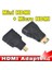HDMI Dönüştürücü Set, Mini, Micro, Standart, Altın Uç, Siyah Renk 3
