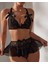 Artonlıne Fantezi Siyah Dantelli Mini Etekli Babydoll TG279242 1