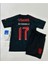 Benfica 2024/25 Yeni Sezon Kerem Aktürkoğlu Deplasman Çocuk Forması 4'lü Set (Black) 3