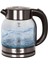 Gri Çelik Tabanlı Cam Su Isıtıcı Kettle, Şık ve Kullanışlı Tasarım 2